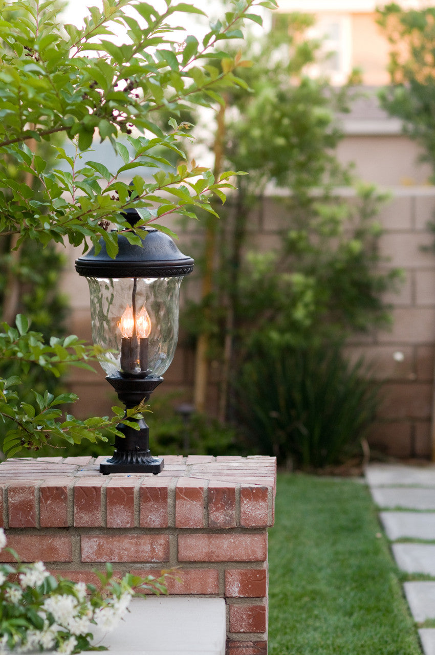 Maxim Carriage House DC 3-LT Outdoor Pole/Post Lantern in Oriental Bronze 3420WGOB