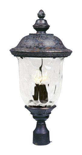 Maxim Carriage House DC 3-LT Outdoor Pole/Post Lantern in Oriental Bronze 3420WGOB