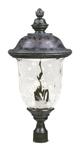 Maxim Carriage House DC 3-LT Outdoor Pole/Post Lantern in Oriental Bronze 3421WGOB