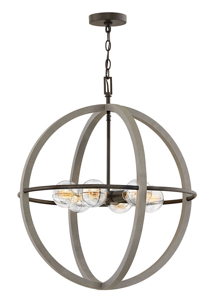 Hinkley Lighting Bodie Medium Orb Dark Cement 3426DC