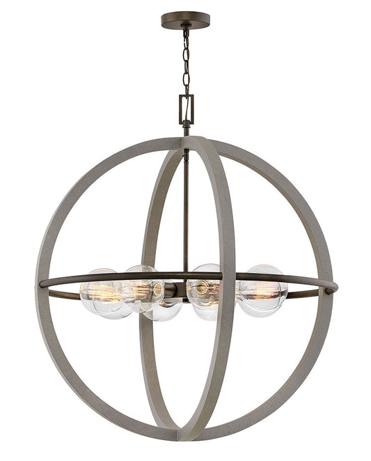 Hinkley Lighting Bodie Large Orb Dark Cement 3428DC