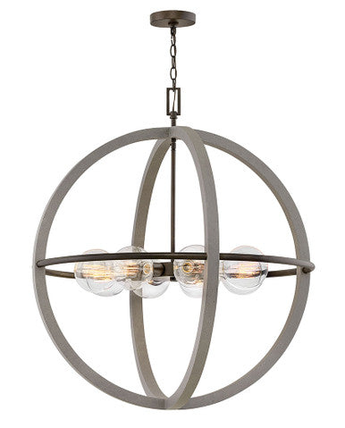 Hinkley Lighting Bodie Large Orb Dark Cement 3428DC