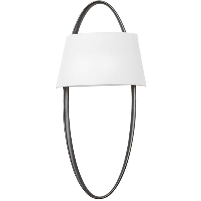 Corbett Lighting DUBAI Wall Sconce in Black Silver Leaf 343-01-BSL