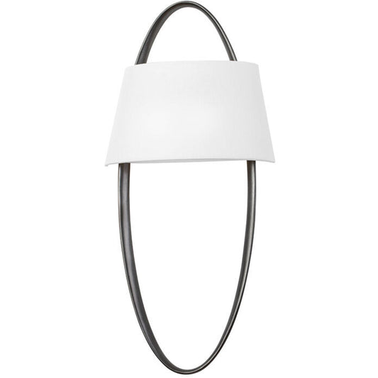 Corbett Lighting DUBAI Wall Sconce in Black Silver Leaf 343-01-BSL