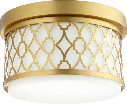 Quorum Ceiling Mount in Aged Brass 344-12-80