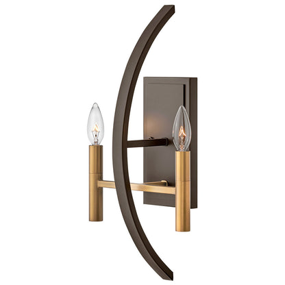 Hinkley Lighting Euclid Two Light Sconce Spanish Bronze 3460SB