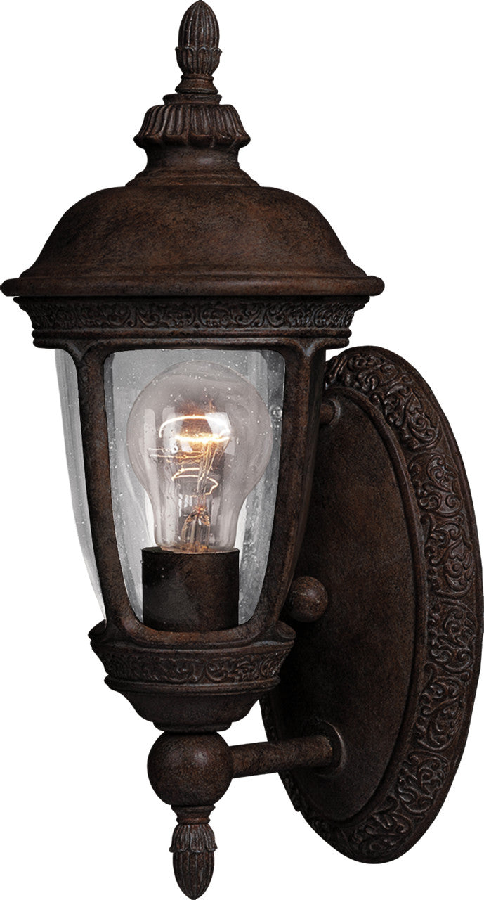 Maxim Knob Hill Cast 1-Light Outdoor Wall Lantern in Sienna 3462CDSE