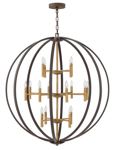 Hinkley Lighting Euclid Extra Large Three Tier Orb Spanish Bronze 3464SB