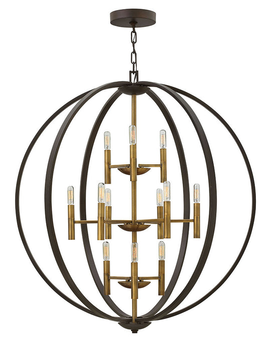 Hinkley Lighting Euclid Large Three Tier Orb Spanish Bronze 3469SB