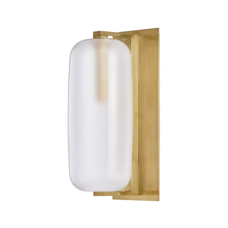 Hudson Valley Lighting Pebble Wall Sconce in Aged Brass 3471-AGB