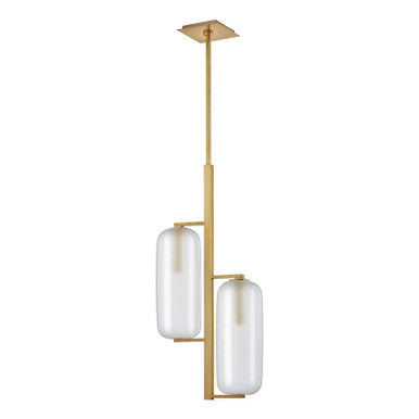 Hudson Valley Lighting Pebble Pendant in Aged Brass 3472-AGB