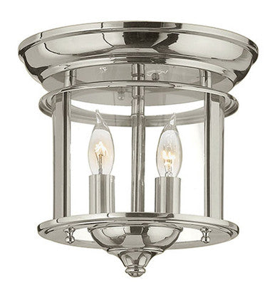 Hinkley Lighting Gentry Small Flush Mount Polished Nickel 3472PN