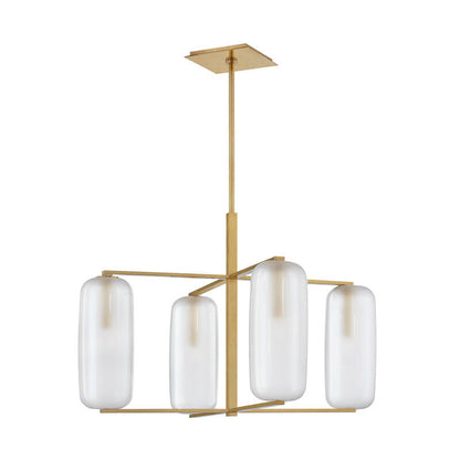 Hudson Valley Lighting Pebble Chandelier in Aged Brass 3474-AGB