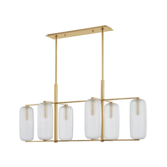 Hudson Valley Lighting Pebble Linear in Aged Brass 3476-AGB