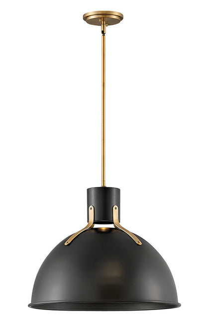 Hinkley Lighting Argo Medium Pendant Satin Black 3483SK