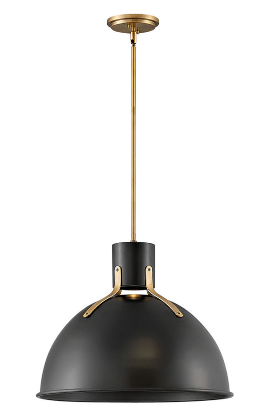 Hinkley Lighting Argo Medium Pendant Satin Black 3483SK