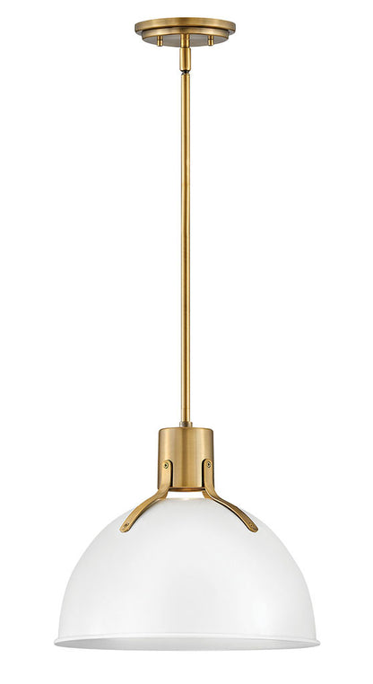 Hinkley Lighting Argo Small Pendant Polished White 3487PT