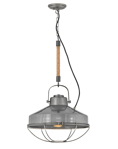 Hinkley Lighting Brooklyn Large Pendant Rustic Pewter 34904RP