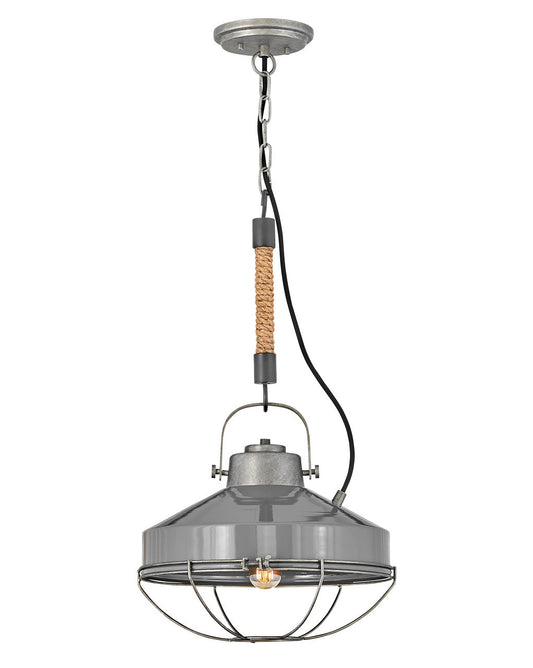 Hinkley Lighting Brooklyn Medium Pendant Rustic Pewter 34907RP