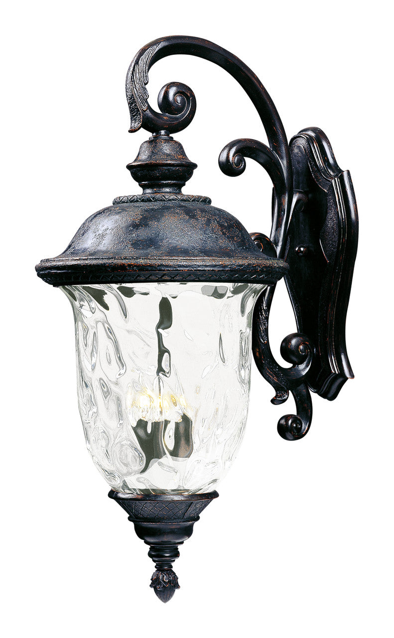 Maxim Carriage House DC 3-Light Outdoor Wall Lantern in Oriental Bronze 3498WGOB