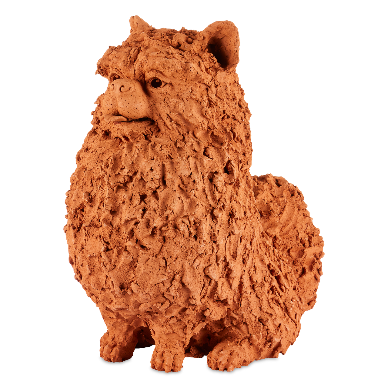 Currey & Co. 15.75" Terracotta Preston the Pomeranian 1200-0836