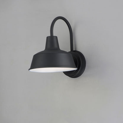 Maxim Pier M 1-Light Outdoor Wall Sconce in Black 35015BK