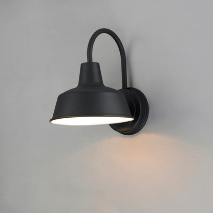 Maxim Pier M 1-Light Outdoor Wall Sconce in Black 35015BK