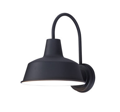 Maxim Pier M 1-Light Outdoor Wall Sconce in Black 35016BK