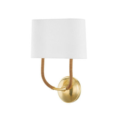 Hudson Valley Lighting Webson Wall Sconce in Aged Brass 3502-AGB