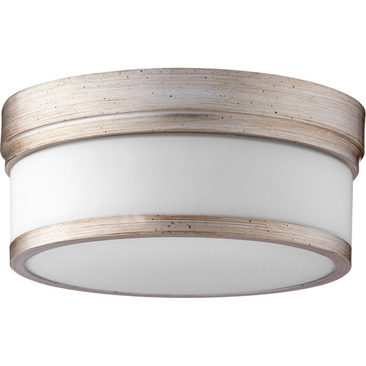 Quorum Celeste Ceiling Mount in Aged Silver Leaf 3509-12-60