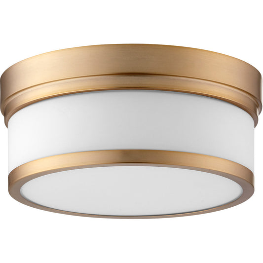 Quorum Celeste Ceiling Mount in Aged Brass 3509-12-80