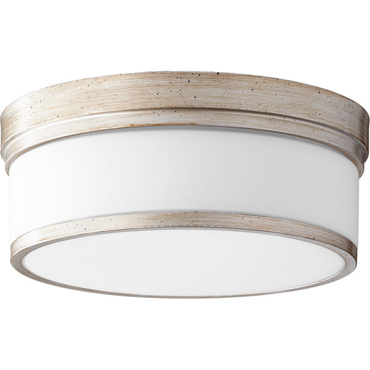 Quorum Celeste Ceiling Mount in Aged Silver Leaf 3509-14-60