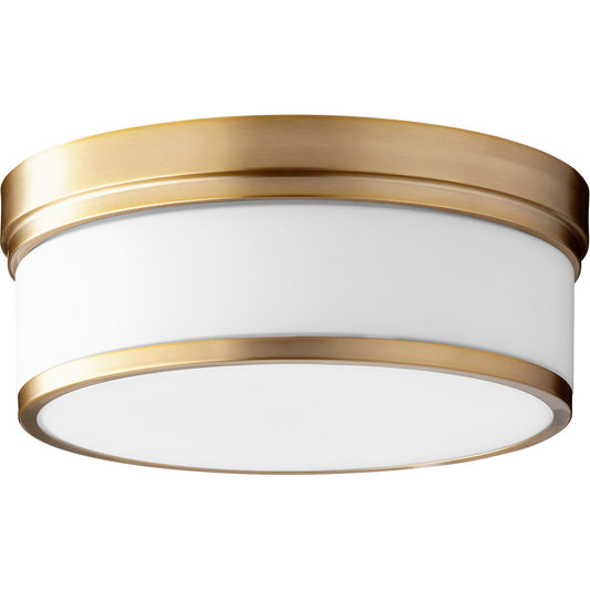 Quorum Celeste Ceiling Mount in Aged Brass 3509-14-80