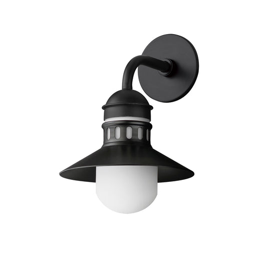 Maxim Admiralty 1-Light Outdoor Wall Sconce in Black 35122SWBK