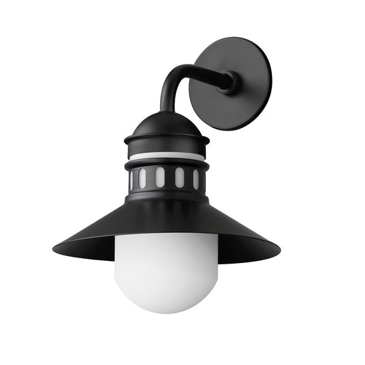 Maxim Admiralty 1-Light Outdoor Wall Sconce in Black 35124SWBK