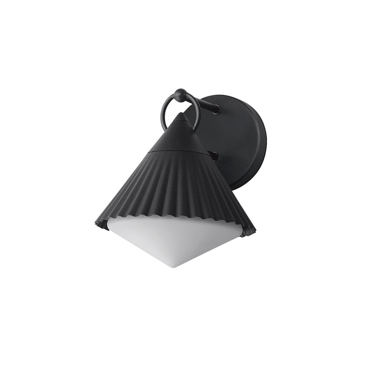 Maxim Odette 10" Wall Sconce in Black 35132WTBK