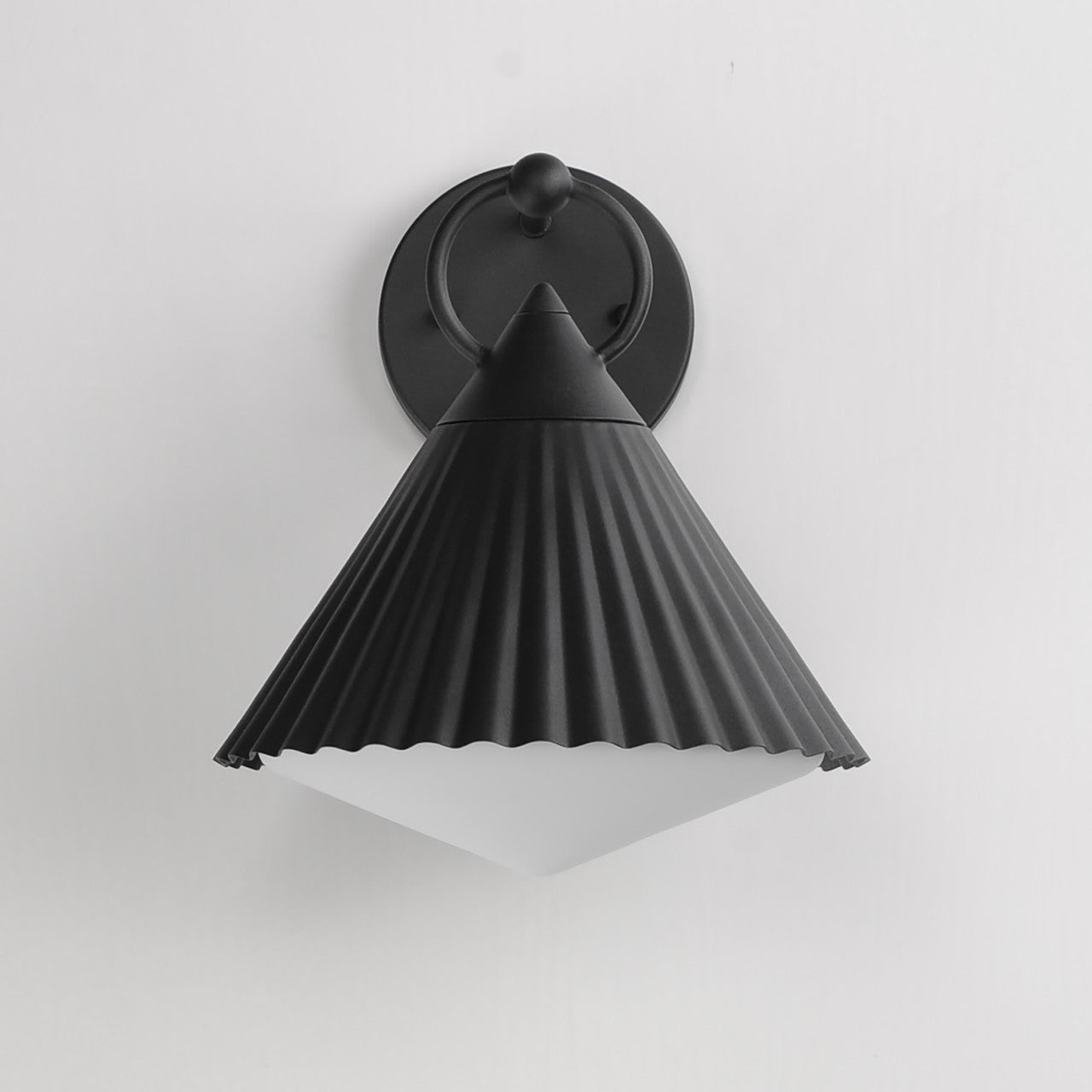 Maxim Odette 12" Wall Sconce in Black 35134WTBK