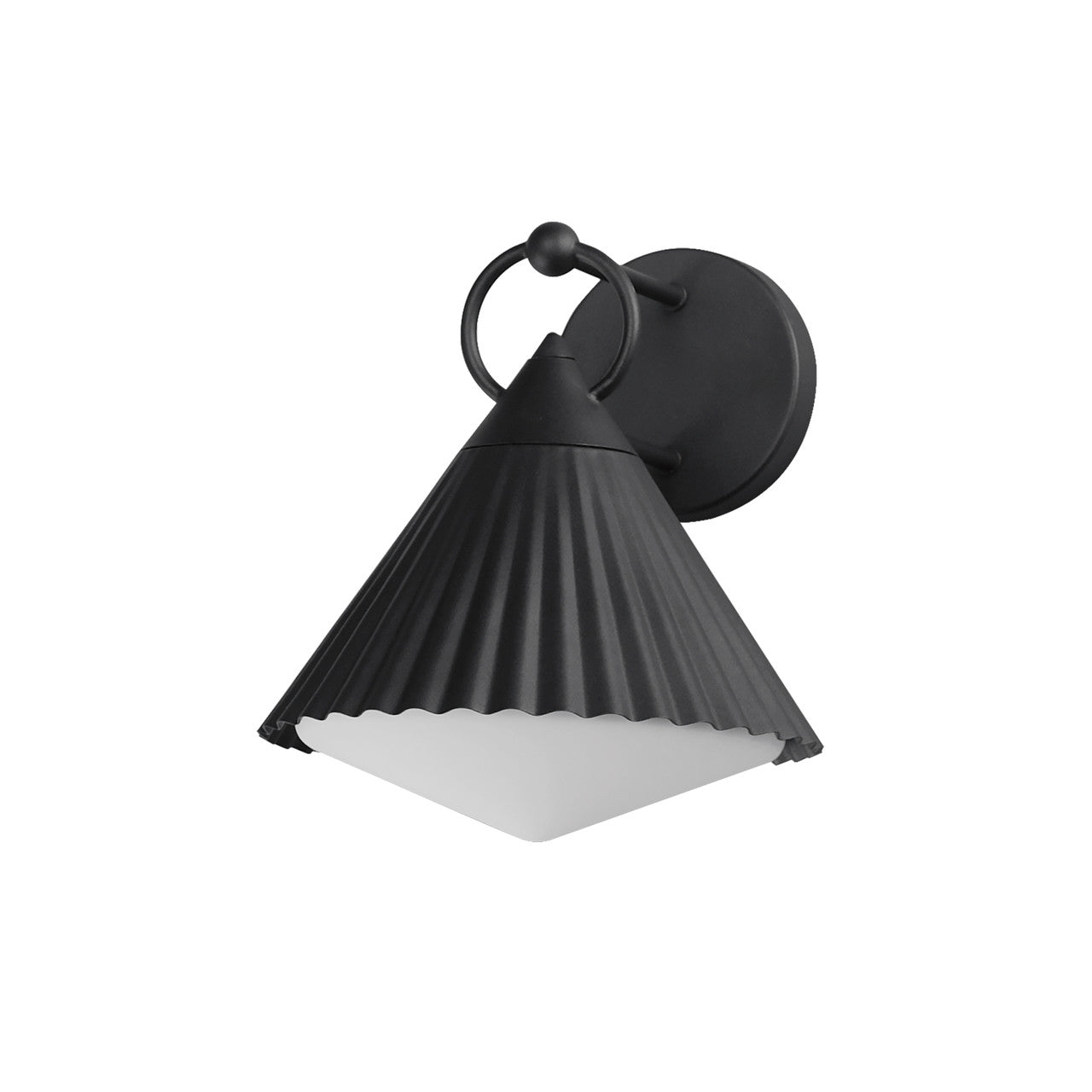 Maxim Odette 12" Wall Sconce in Black 35134WTBK