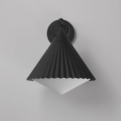 Maxim Odette 14" Wall Sconce in Black 35136WTBK