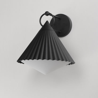 Maxim Odette 14" Wall Sconce in Black 35136WTBK