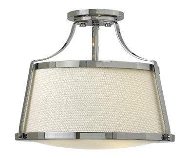 Hinkley Lighting Charlotte Small Semi-Flush Mount Chrome 3521CM