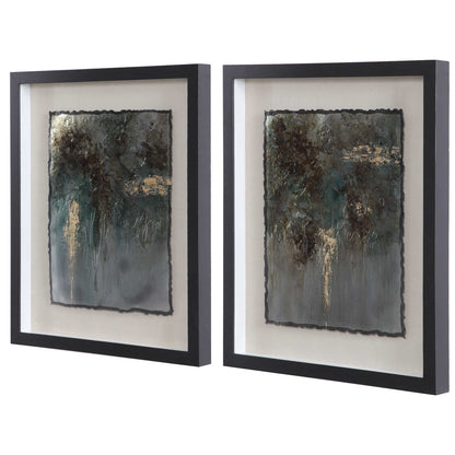 Uttermost Rustic Patina Framed Prints Set/2 35366