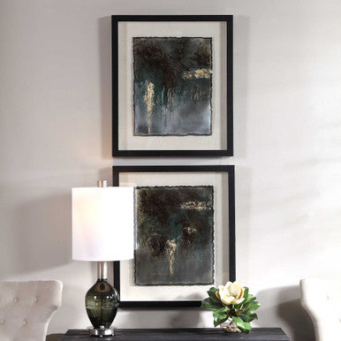 Uttermost Rustic Patina Framed Prints Set/2 35366