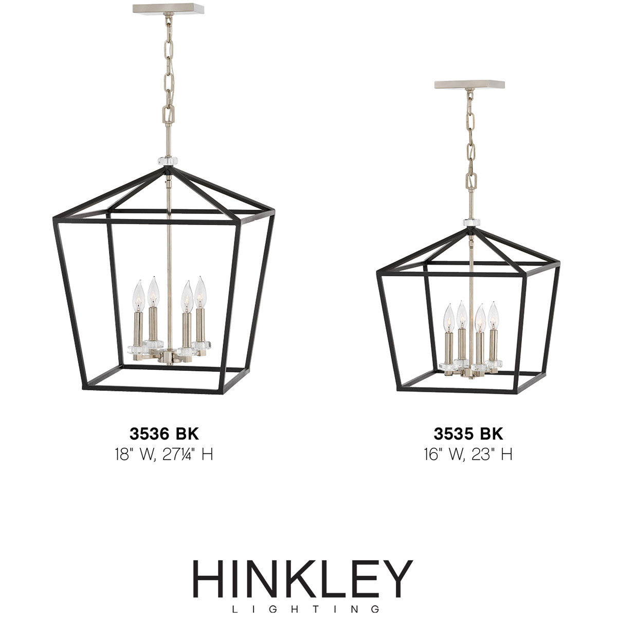 Hinkley Lighting Stinson Large Open Frame Black 3536BK