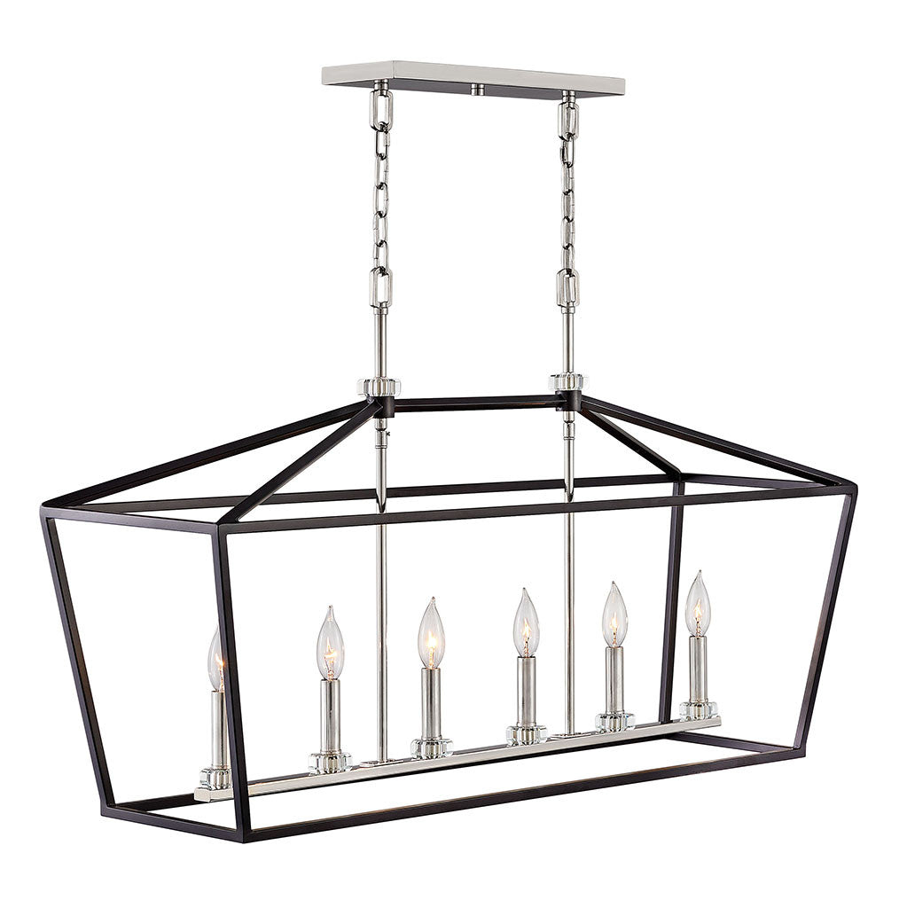 Hinkley Lighting Stinson Six Light Linear Black 3539BK