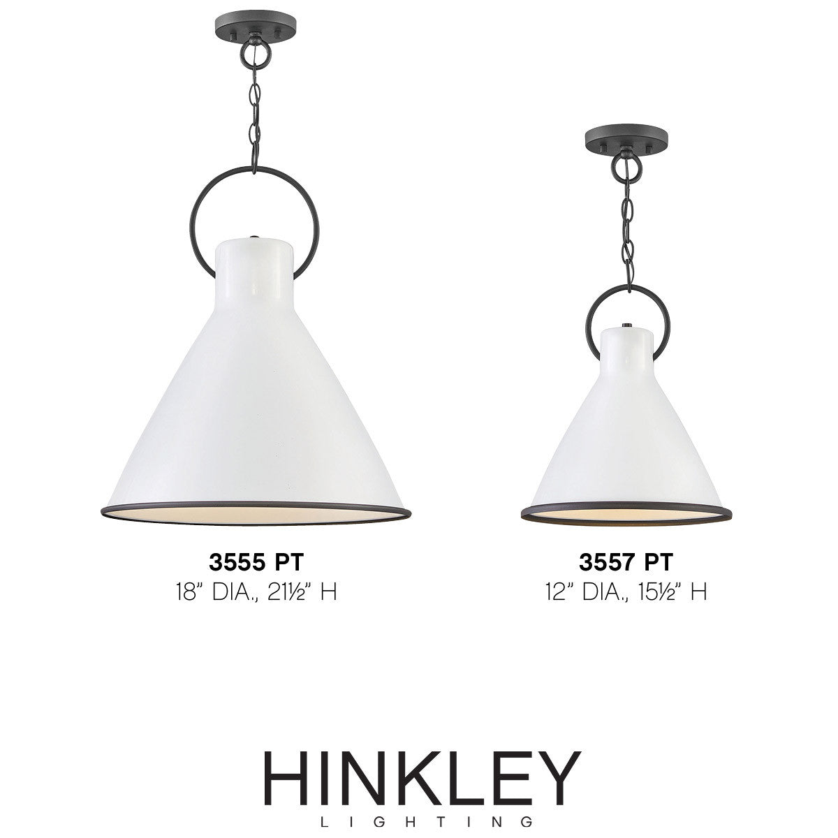 Hinkley Lighting Winnie Medium Pendant Polished White 3555PT