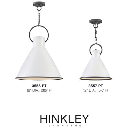 Hinkley Lighting Winnie Medium Pendant Polished White 3555PT