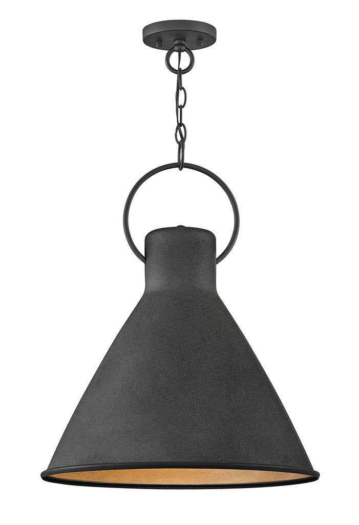 Hinkley Lighting Winnie Medium Pendant Aged Zinc 3555DZ