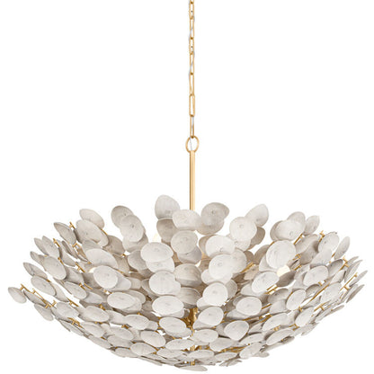 Corbett Lighting AIMI Chandelier in Vintage Gold Leaf 356-49-VGL