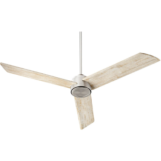 Quorum Trio Ceiling Fan in Satin Nickel 35603-65